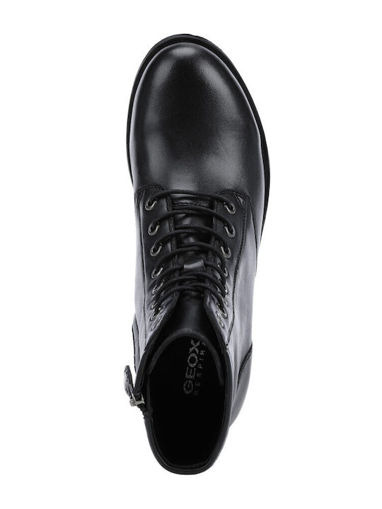 D Rawelle A Leather Women's Ankle Boots Black
