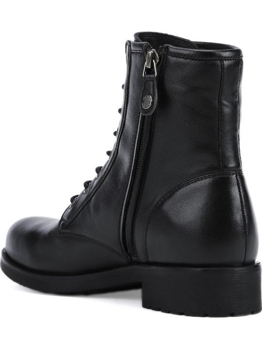 D Rawelle A Leather Women's Ankle Boots Black
