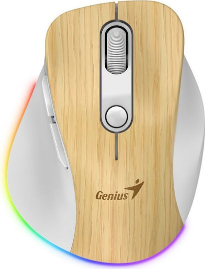 Genius Ergo 9000S Kabellos Ergonomisch Maus Pine Wood