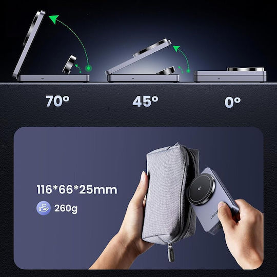 Ugreen Kabelloses Ladegerät (Qi Pad) 25W Gray (W707)