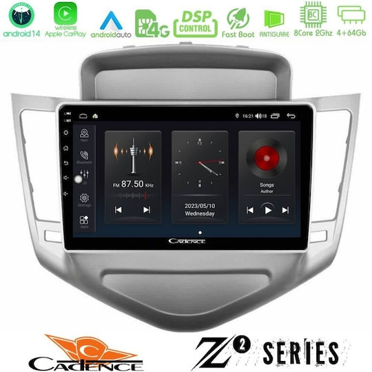 Bizzar Car Audio System for Chevrolet Cruze 2009-2012 (Bluetooth/USB/WiFi/GPS/Apple-Carplay/Android-Auto) with Touch Screen 9"