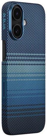 Pitaka Back Cover Aramid Fiber 1mm Blue (iPhone 17)