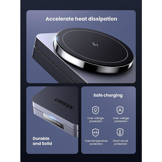 Ugreen Wireless Charger Qi2 20W Blacks (W528)