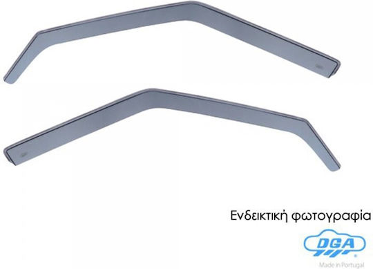 DGA Set of Windbreakers Front Car Dark Fime for Mitsubishi L300 1987-1998 2pcs