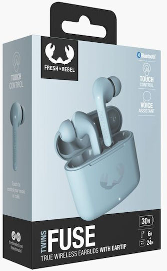Fresh 'n Rebel Twins Fuse In ear Bluetooth хендсфри Слушалки с Кутийка за Зареждане Dusky Blue