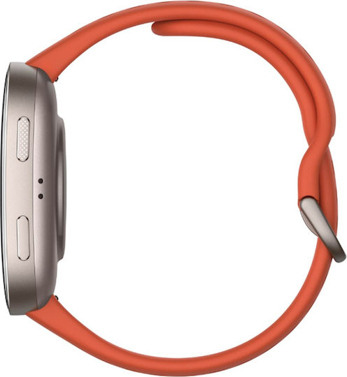 Amazfit Bip 6 46мм Водоустойчив Смартчасовник с Пулсомер (Червен)
