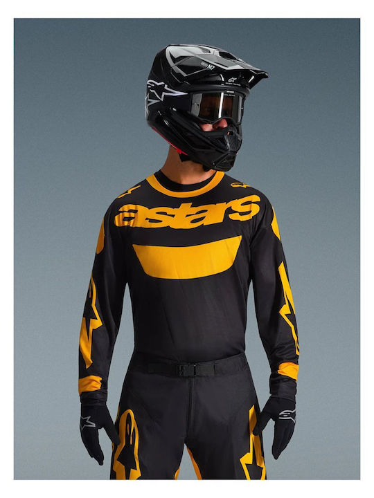 Alpinestars Riway Black Yellow Motorcycle Jersey