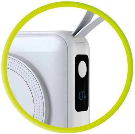 Mobile Origin PBT-03L-WHT MagSafe Power Bank 10000mAh 20W με Θύρα USB-A και Θύρα USB-C Power Delivery Λευκό