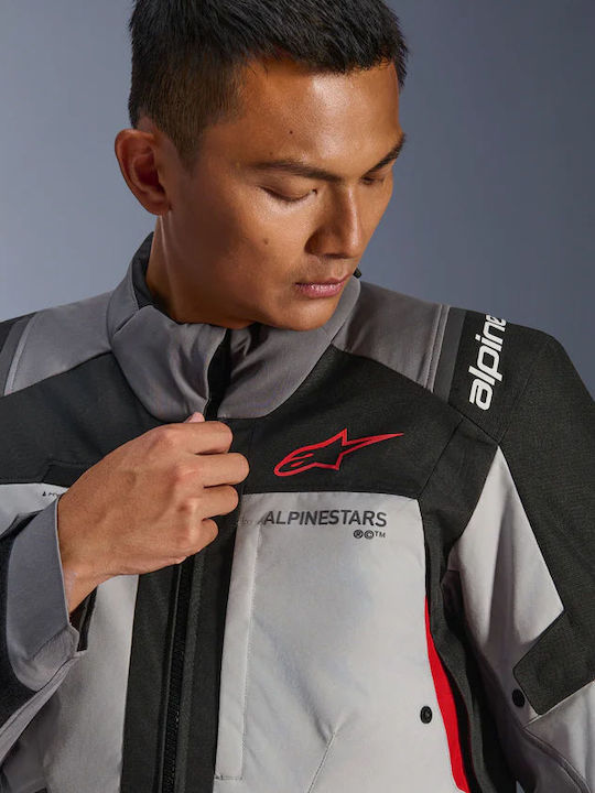 Alpinestars Andes V4 Winter Men Riding Jacket Waterproof Grey Black Red