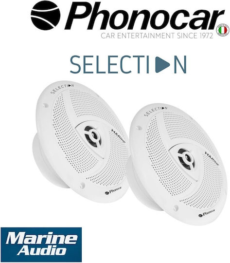 Phonocar Set Marine-Lautsprecher mit 35W RMS Weiß