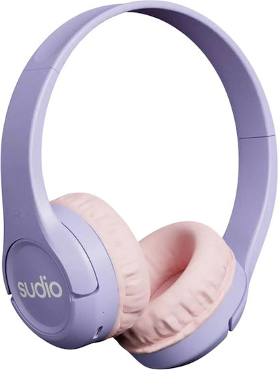 Sudio K1 Kids Kabellose Bluetooth Kinder Am Ohr Kopfhörer mit 30 Stunden Betriebszeit Lila