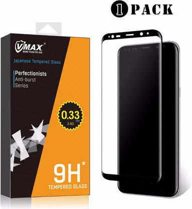 Vmax Γυαλί Προστασίας Fullcover 3d Full Curved 0.23mm Case Friendly Samsung G950 Galaxy S8 Plus Χρυσο