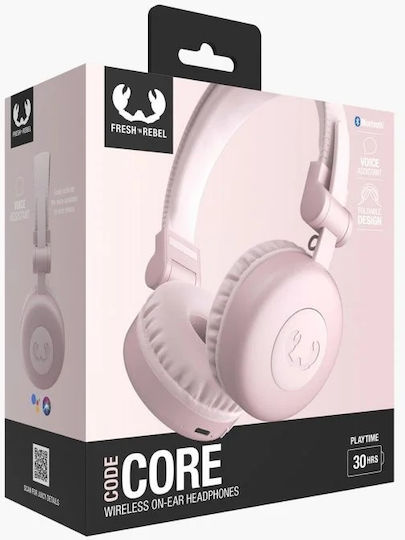 Fresh 'n Rebel Code Bluetooth Wireless On Ear Headphones Pink
