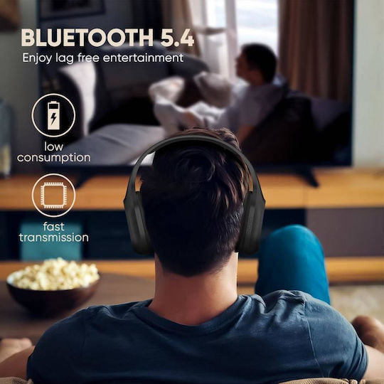 Sonic Gear Airphone 5 (2025) Wireless / Wired Over Ear Headphones with 10 hours of Operation Raindrop