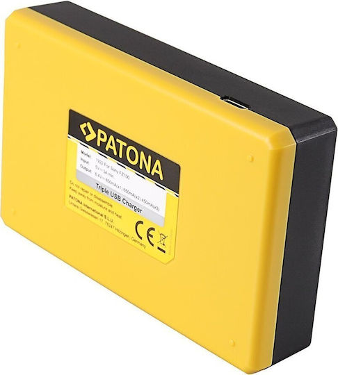 Patona Triple Battery Charger Compatible with Sony