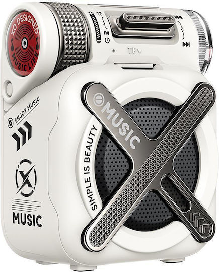 XO F72 Mecha Bluetooth Speaker 5W with Battery Life up to 12 hours White