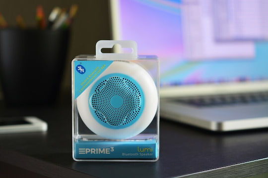 Prime3 Lumi Bluetooth-Lautsprecher 3W mit Akkulaufzeit bis zu 2 Stunden Blau