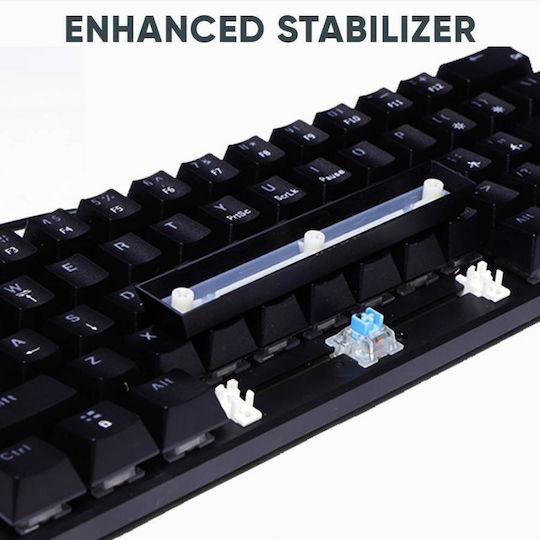 Armaggeddon MKA-1C Gaming Μηχανικό Πληκτρολόγιο με Custom Blue διακόπτες και Φωτιζόμενα πλήκτρα (Αγγλικό US)