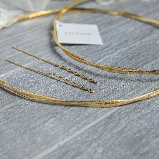 Hochzeitskronen Versilbert Gold Double