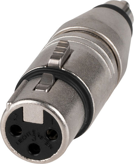 Neutrik NA2FPMM Konverter RCA männlich zu XLR weiblich Silber 1Stück