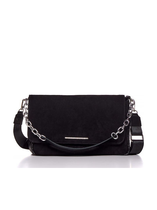 Damentasche Schulter Wildleder Schwarze
