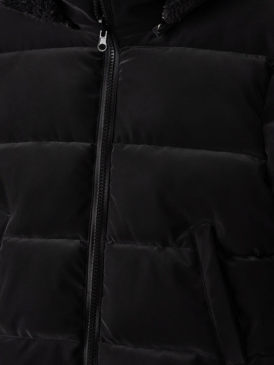 Kids' Casual Jacket with Hood Black