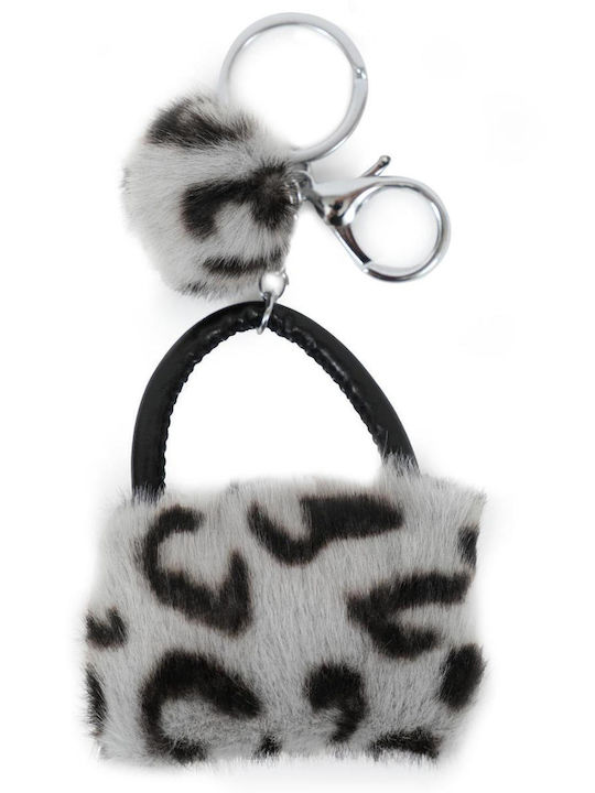 Μπρελόκ Bag Charm Γκρι Animal Print 81884