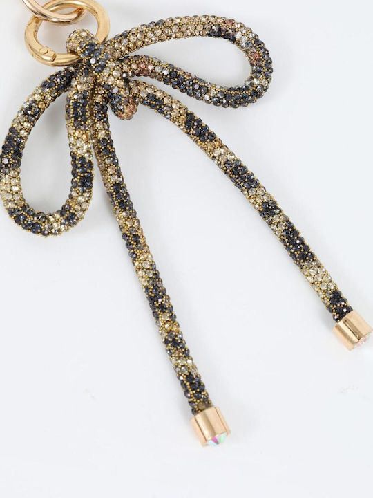 Schlüsselanhänger Bag Charm Gold Animal Print 81872