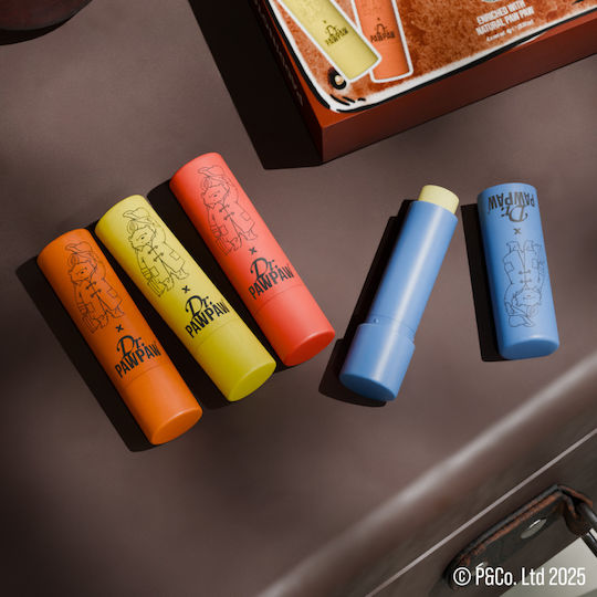 Set 4 Balsamuri de Buze Paddington Travels Arome Marmeladă de Portocale + Balsam Original + Dulceață de Căpșuni + Ciocolată Caldă Dr.pawpaw 4 X 4 G