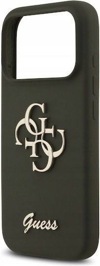 Guess Silicone Big 4g Script Back Cover Silicone Khaki (iPhone 17 Pro)