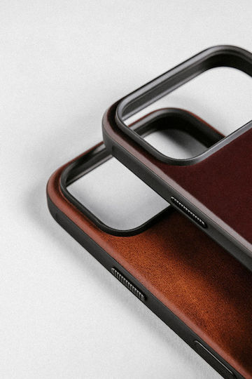 Nomad 360 Full Cover Δερμάτινο / Σιλικόνης 0.85mm με Λουράκι Καφέ (iPhone 17 Pro Max)