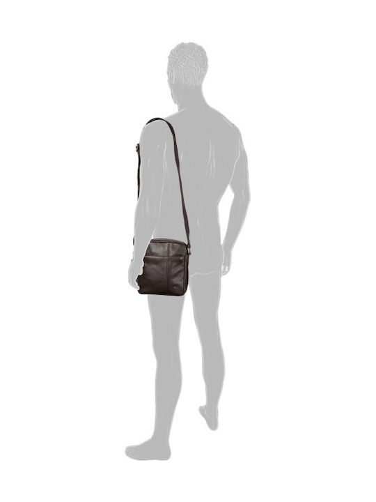 Leather Men's Bag Shoulder / Crossbody Brown