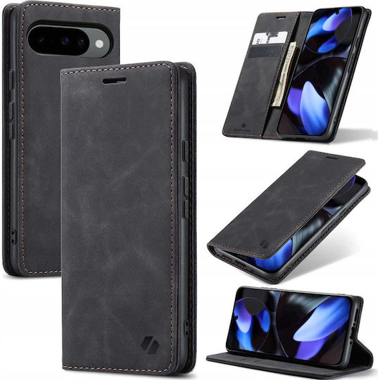 Spacecase Wallet Δερματίνης / Σιλικόνης Μαύρο (Google Pixel 10 / 10 Pro)