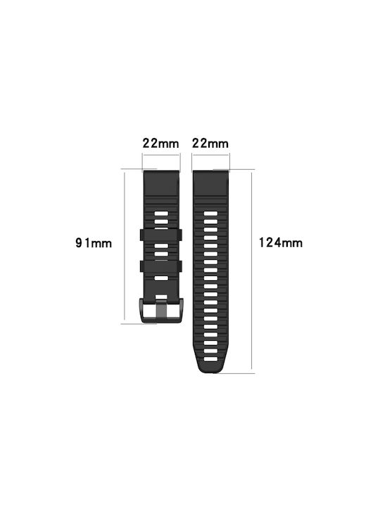 Armband Silikon Blau (Garmin Instinct)
