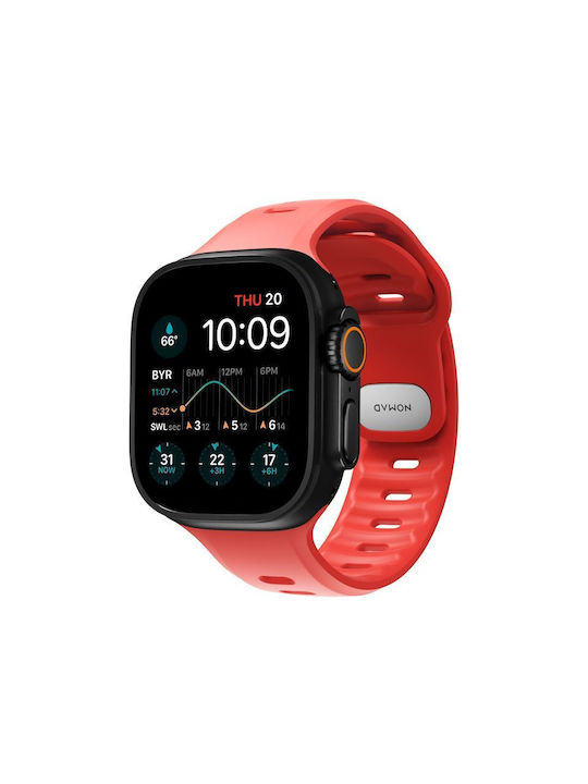 Nomad Curea De Silicon Cu Pin Bej Galaxy Watch Ultra / Ultra 2 Apple Watch 44/45/46mm/Ultra 49mm Amazfit Pace
