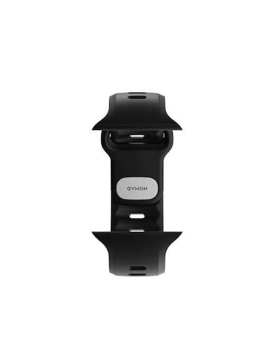 Nomad Λουράκι Σιλικόνης με Pin Μαύρο (Apple Watch 44/45/46mm/Ultra 49mm)