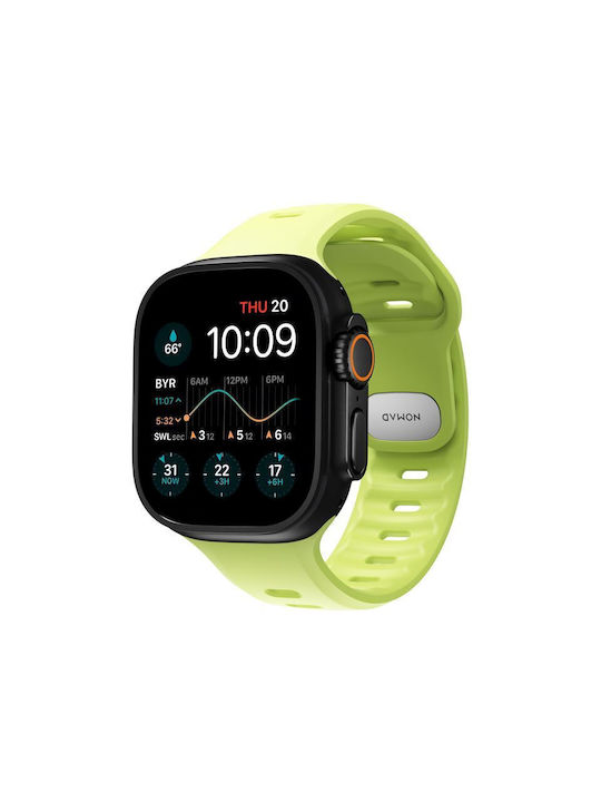 Nomad Tempo Silicone Strap With Pin Green Apple Watch 44/45/46mm/Ultra 49mm