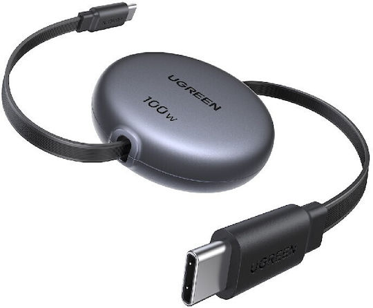 Ugreen USB 2.0 Cable USB-C male - USB-C 100W PD Γκρι 1m 340636