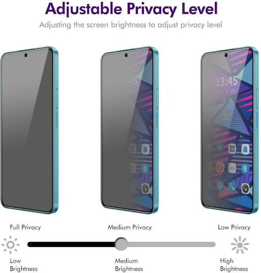 Enkay Privacy Full Face Tempered Glass Black (Galaxy S25 FE)