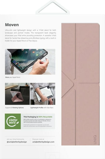 Uniq Moven Ipad Klappdeckel Rosa (iPad 11" A16 (2025), iPad 10,9" (2022))