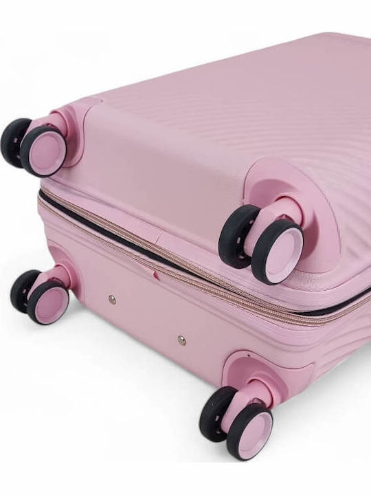 Forecast Cabin Hard Pink Suitcase With 4 Wheels Height 52cm