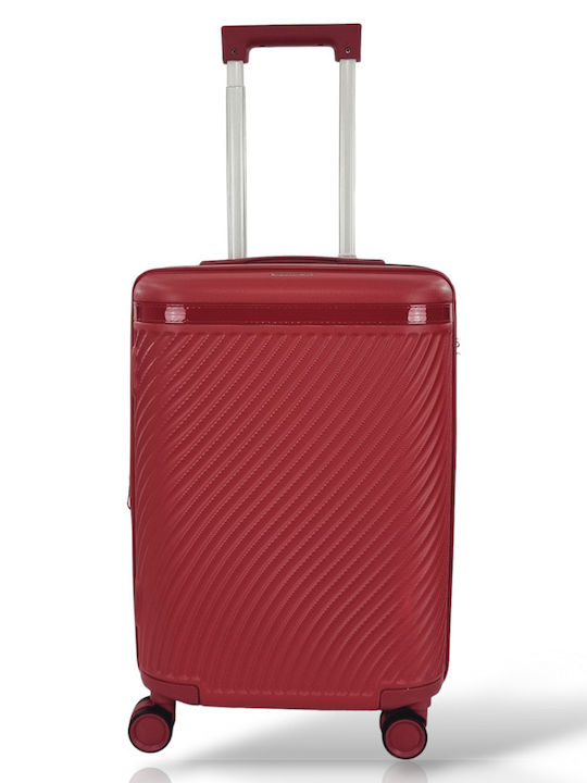 Forecast Cabin Hard Red Suitcase With 4 Wheels Height 52cm
