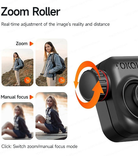 M05 Phone Gimbal with 3 Axis Stabilization and 5 Operating Hours Black