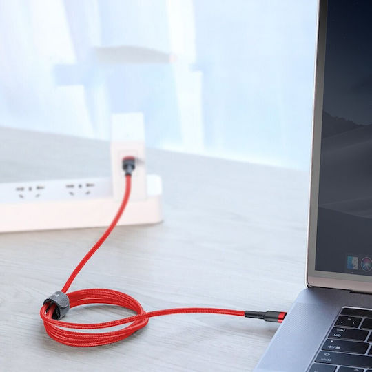 Baseus Type C Cable PD PD2.0 60W 20V 3A QC3.0 1m Black + Red