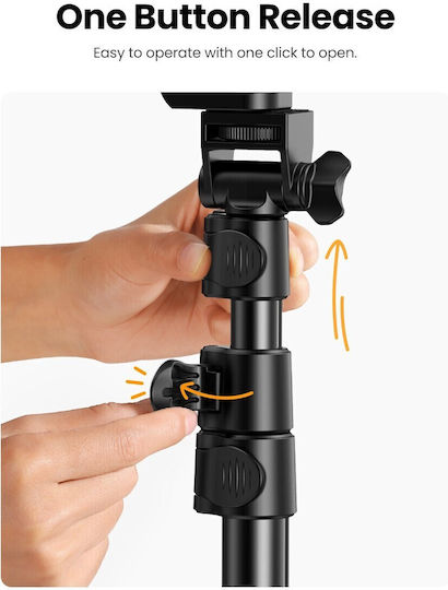 Ugreen Lp377 Selfie Stick Cell Phone Tripod Black