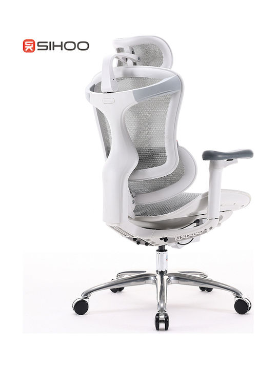Sihoo Doro C300 Καρέκλα Γραφείου με Ρυθμιζόμενα Μπράτσα White
