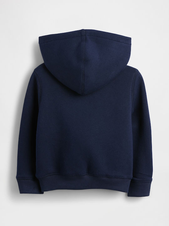 Kids Sweatshirt Cardigan Fur with Hood Dark Night