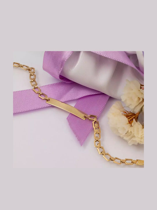 Kinderarmband ID aus Gold 9K