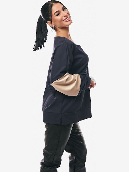 Women's Blouse Cotton Blue