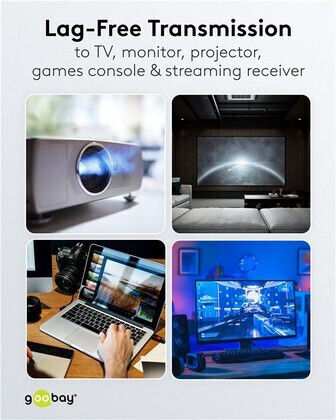 Goobay Konverter DisplayPort männlich zu DisplayPort weiblich 1Stück 77131